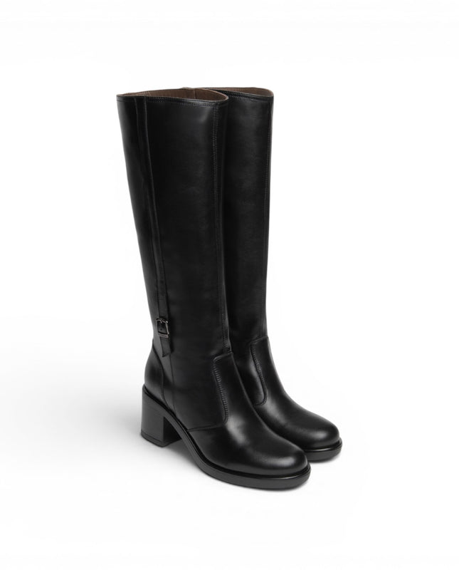 Stivali Donna con Tacco in Pelle Nera | Nero Giardini I617990D NERO 100 Nero Giardini 