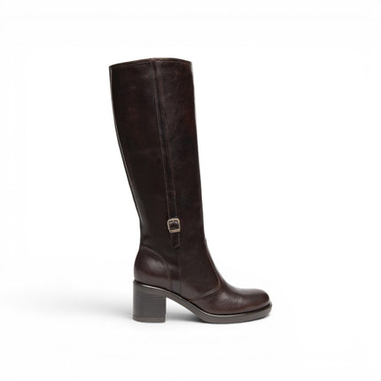 Stivali Donna con Tacco in Pelle Marrone Ebano | NeroGiardini I617991D EBONY 355 Nero Giardini 