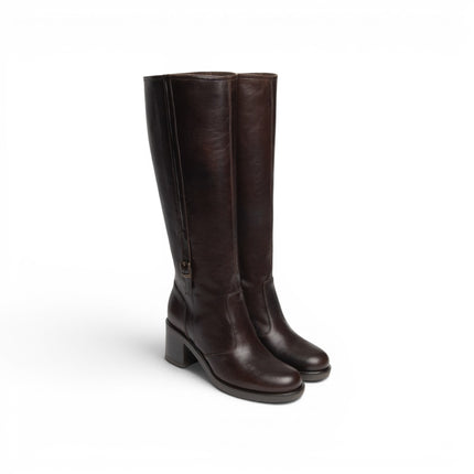 Stivali Donna con Tacco in Pelle Marrone Ebano | NeroGiardini I617991D EBONY 355 Nero Giardini 
