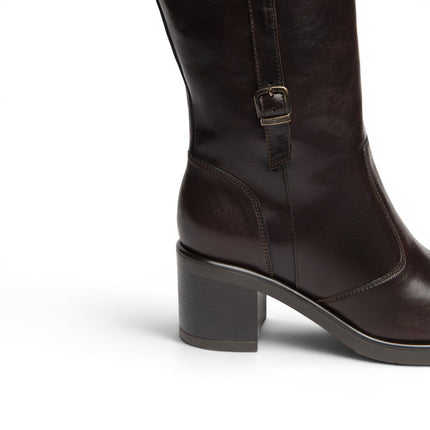 Stivali Donna con Tacco in Pelle Marrone Ebano | NeroGiardini I617991D EBONY 355 Nero Giardini 