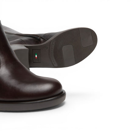 Stivali Donna con Tacco in Pelle Marrone Ebano | NeroGiardini I617991D EBONY 355 Nero Giardini 