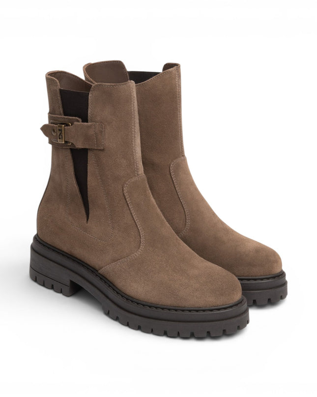 Stivaletto Anfibio Donna in Camoscio Spago | Nero Giardini I618021D SPAGO 427 Nero Giardini 