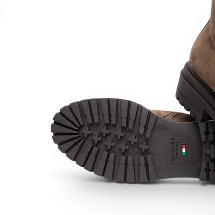 Stivaletto Anfibio Donna in Camoscio Spago | Nero Giardini I618021D SPAGO 427 Nero Giardini 