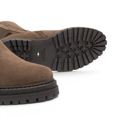 Stivale Anfibio Donna con Elastico al Polpaccio in Camoscio Spago | Nero Giardini I618028D SPAGO 427 Nero Giardini 