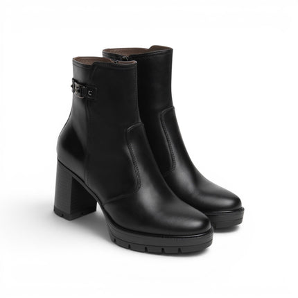 Stivaletti Donna con Tacco Alto e Plateau in Pelle Nera | NeroGiardini I618042D NERO 100 Nero Giardini 