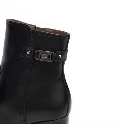 Stivaletti Donna con Tacco Alto e Plateau in Pelle Nera | NeroGiardini I618042D NERO 100 Nero Giardini 