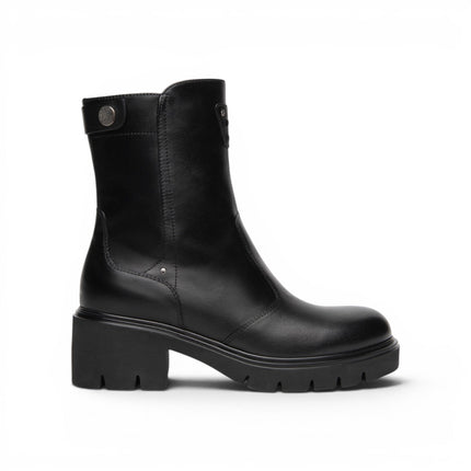 Nero Giardini Stivaletti Donna con Tacco in Pelle Nera I618053D NERO 100 Nero Giardini 