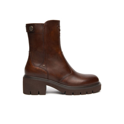 Nero Giardini Stivaletti Donna con Tacco in Pelle Marrone I618055D BEIGE 412 Nero Giardini 