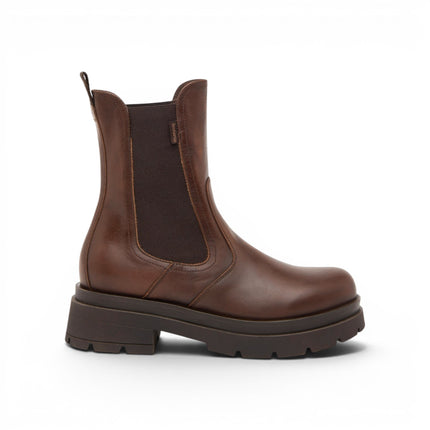Stivaletti Chelsea Donna in Pelle Beige Marrone | Nero Giardini I618072D BEIGE 412 Nero Giardini 