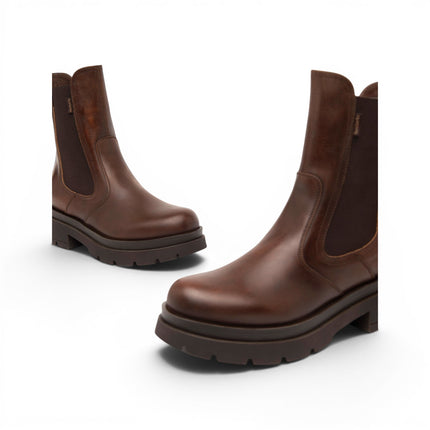 Stivaletti Chelsea Donna in Pelle Beige Marrone | Nero Giardini I618072D BEIGE 412 Nero Giardini 