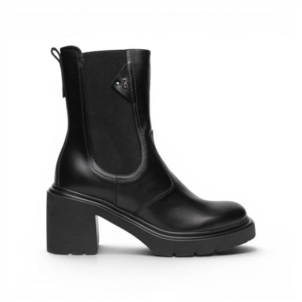 Stivaletti Donna con Tacco in Pelle Nera | Nero Giardini I618080D NERO 100 Nero Giardini 