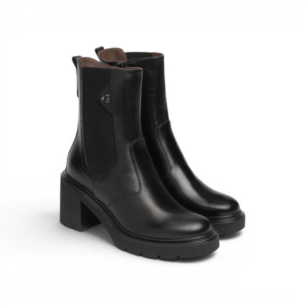Stivaletti Donna con Tacco in Pelle Nera | Nero Giardini I618080D NERO 100 Nero Giardini 