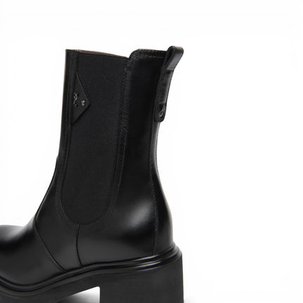 Stivaletti Donna con Tacco in Pelle Nera | Nero Giardini I618080D NERO 100 Nero Giardini 