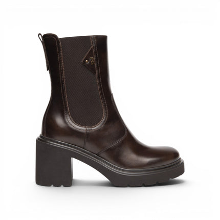 Stivaletti Donna con Tacco in Pelle Marrone Caffe | Nero Giardini I618081D CAFFE 301 Nero Giardini 