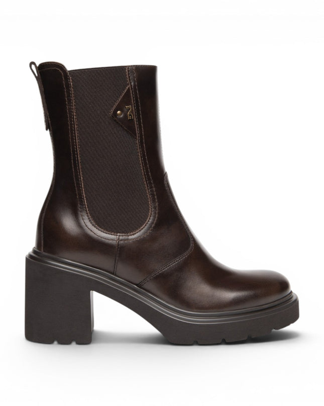 Stivaletti Donna con Tacco in Pelle Marrone Caffe | Nero Giardini I618081D CAFFE 301 Nero Giardini 