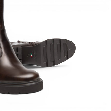 Stivaletti Donna con Tacco in Pelle Marrone Caffe | Nero Giardini I618081D CAFFE 301 Nero Giardini 