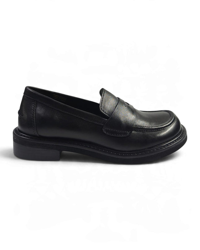 Mocassini College Donna in Pelle Nera | Taj 1517 BLACK Taj 