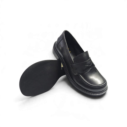 Mocassini College Donna in Pelle Nera | Taj 1517 BLACK Taj 