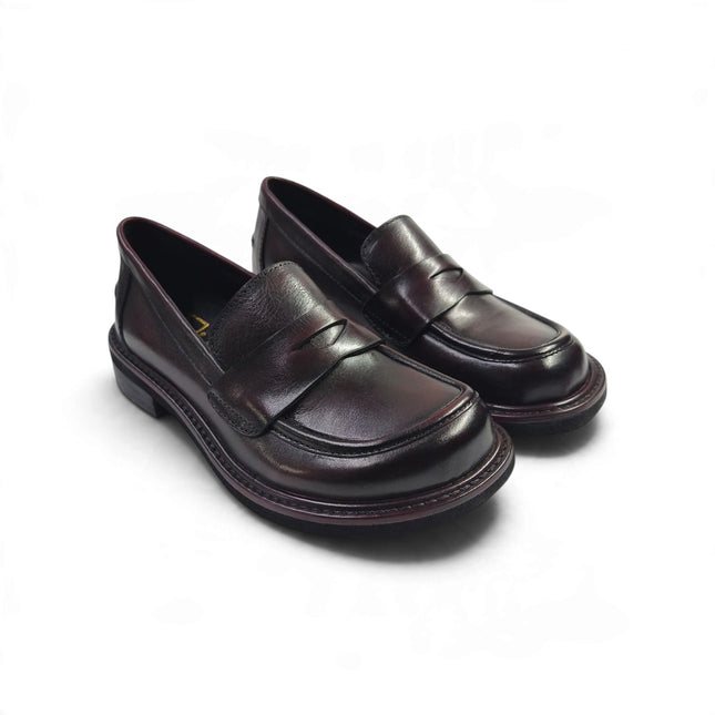 Mocassini College Donna in Pelle Bordo | Taj 1517 BORDO Taj 