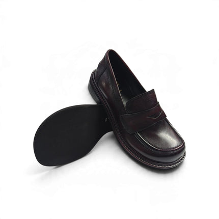 Mocassini College Donna in Pelle Bordo | Taj 1517 BORDO Taj 