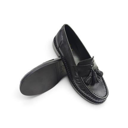 Mocassini Donna con Nappine in Pelle Nera | Taj 1521 BLACK Taj 