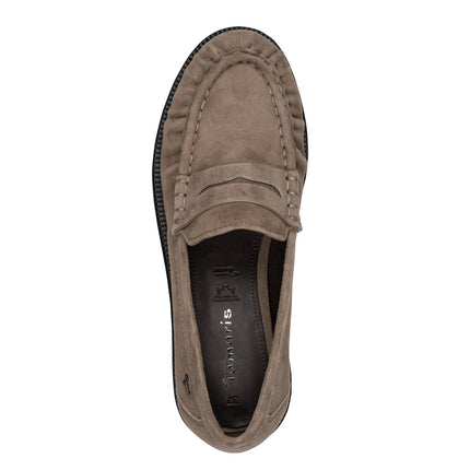 Mocassini Donna Tacco Basso in Camoscio Taupe | Tamaris 24251-47 TAUPE 341 Tamaris 