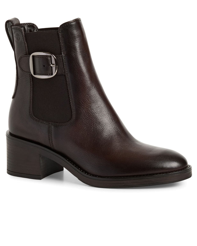 Stivaletti Chelsea Donna con Tacco in Pelle Testa di Moro | Tamaris 25307-45 MOCCA ST 338 Tamaris 