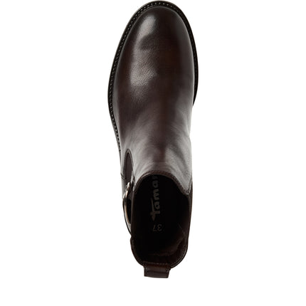 Stivaletti Chelsea Donna con Tacco in Pelle Testa di Moro | Tamaris 25307-45 MOCCA ST 338 Tamaris 