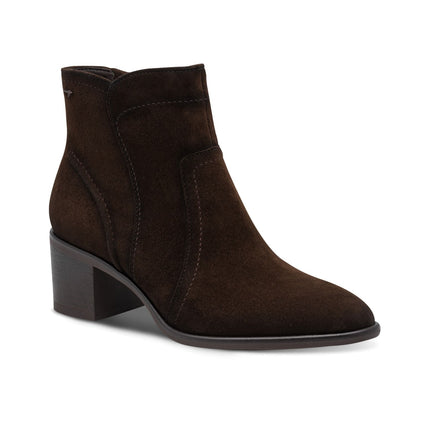Stivaletti Tronchetto Donna con Tacco in Camoscio Testa di Moro | Tamaris 25313-47 MOCCA 304 Tamaris 