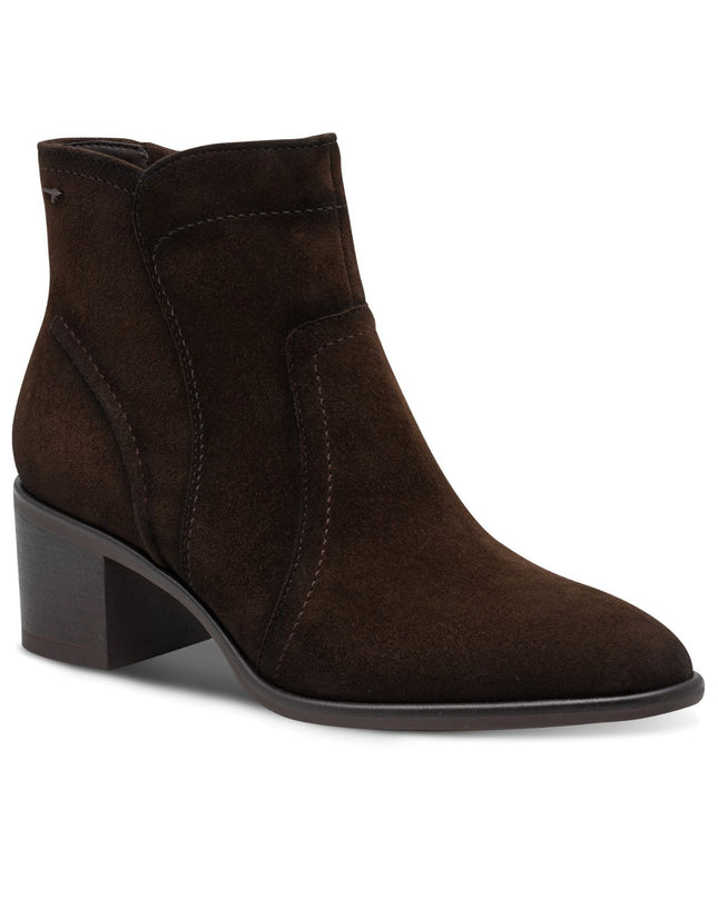 Stivaletti Tronchetto Donna con Tacco in Camoscio Testa di Moro | Tamaris 25313-47 MOCCA 304 Tamaris 