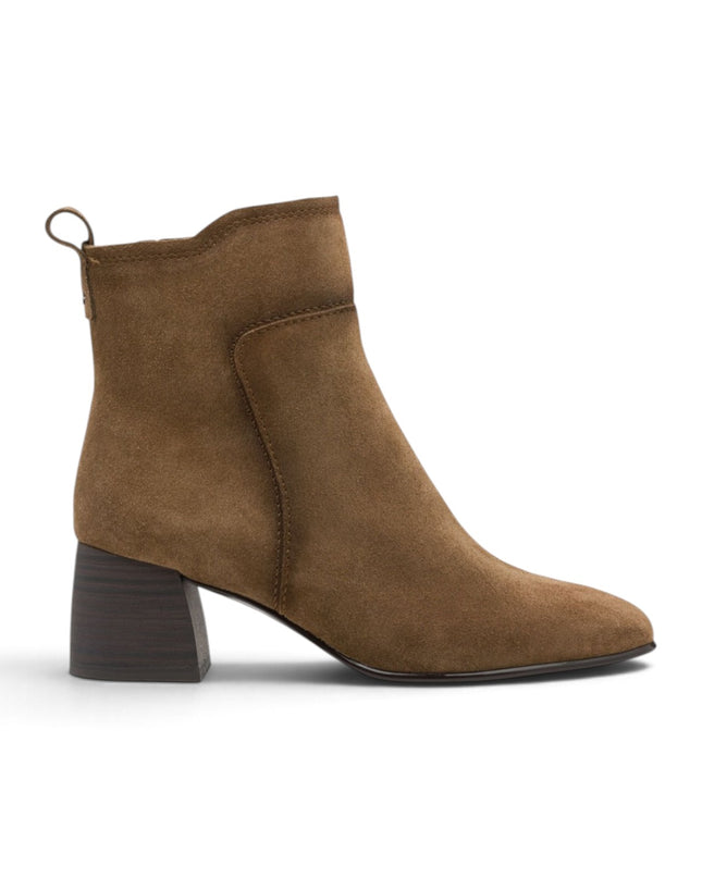 Tamaris Stivaletti Tronchetto Donna con Tacco in Camoscio Cuoio 25313-47 TAN 435 Tamaris 