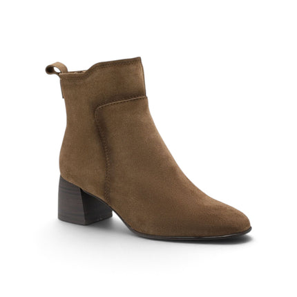 Tamaris Stivaletti Tronchetto Donna con Tacco in Camoscio Cuoio 25313-47 TAN 435 Tamaris 
