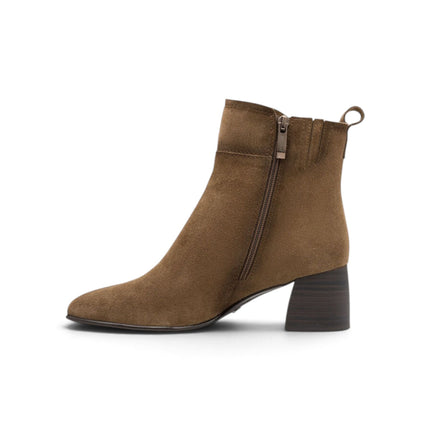 Tamaris Stivaletti Tronchetto Donna con Tacco in Camoscio Cuoio 25313-47 TAN 435 Tamaris 