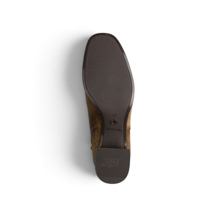 Tamaris Stivaletti Tronchetto Donna con Tacco in Camoscio Cuoio 25313-47 TAN 435 Tamaris 