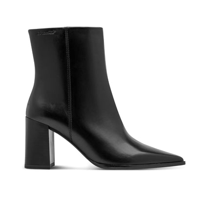 Stivaletti Tronchetti Donna a Punta con Tacco Alto in Pelle Nera | Tamaris 25394-47 BLACK 001 Tamaris 
