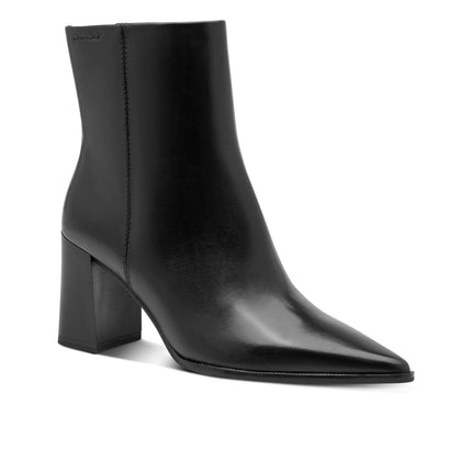 Stivaletti Tronchetti Donna a Punta con Tacco Alto in Pelle Nera | Tamaris 25394-47 BLACK 001 Tamaris 