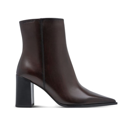Stivaletti Tronchetti Donna a Punta con Tacco Alto in Pelle Mogano | Tamaris 25394-47 MAHOGANY Tamaris 