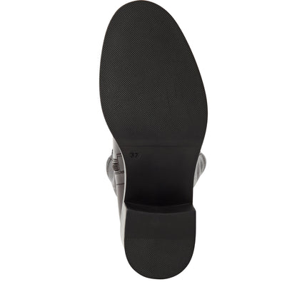 Stivali Donna con Gambale Elasticizzato in Pelle Moro | Tamaris 25508-47 MOCCA 304 Tamaris 
