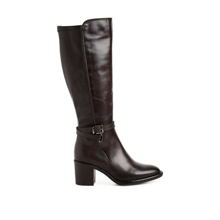 Tamaris Stivali Donna con Tacco in Pelle Testa di Moro 25509-47 MOCCA 304 Tamaris 