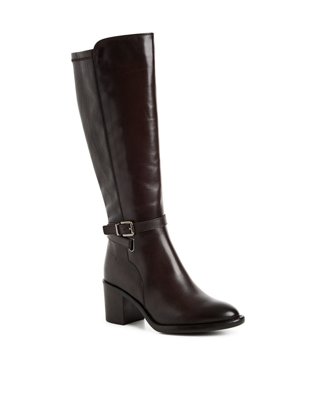 Tamaris Stivali Donna con Tacco in Pelle Testa di Moro 25509-47 MOCCA 304 Tamaris 