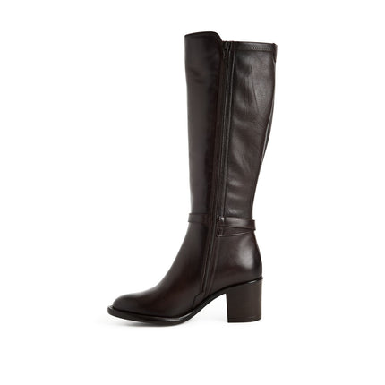 Tamaris Stivali Donna con Tacco in Pelle Testa di Moro 25509-47 MOCCA 304 Tamaris 