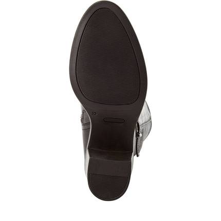 Tamaris Stivali Donna con Tacco in Pelle Testa di Moro 25509-47 MOCCA 304 Tamaris 