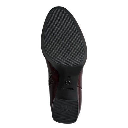 Tamaris Stivali Donna con Tacco in Pelle Bordò 25515-41 BURGUNDY 585 Tamaris 