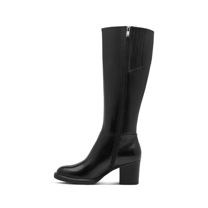 Stivale Donna con Tacco in Pelle Nera | Tamaris 25538-47 BLACK 001 Tamaris 