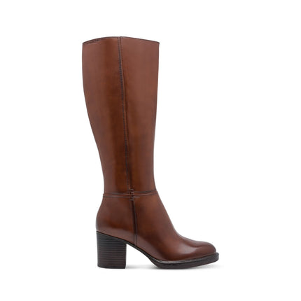 Tamaris Stivali Donna con Tacco in Pelle Cuoio Moscato 25538-47 MUSCAT 311 Tamaris 