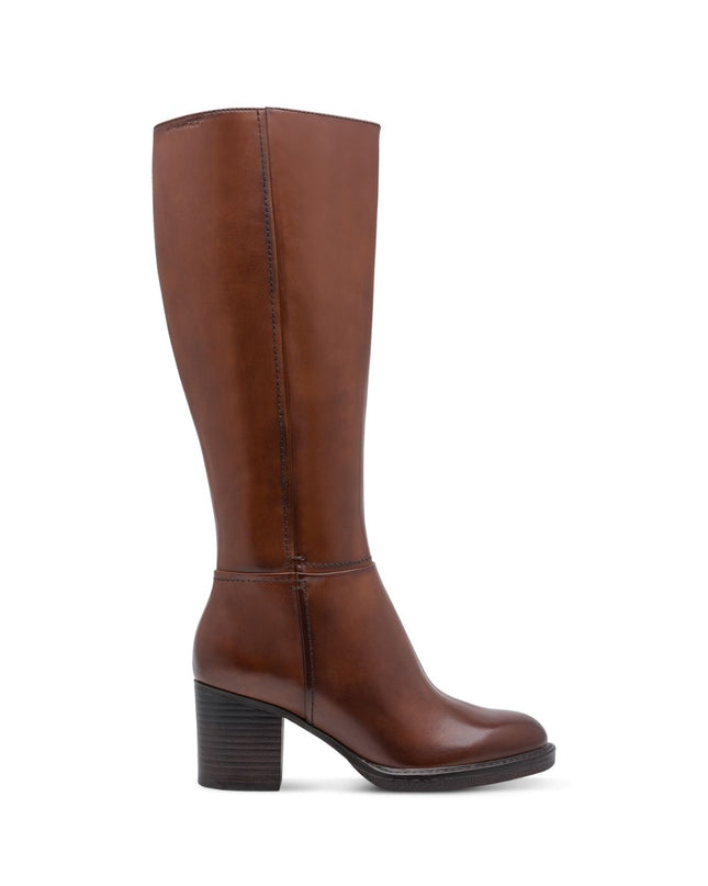 Tamaris Stivali Donna con Tacco in Pelle Cuoio Moscato 25538-47 MUSCAT 311 Tamaris 