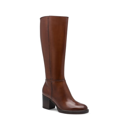 Tamaris Stivali Donna con Tacco in Pelle Cuoio Moscato 25538-47 MUSCAT 311 Tamaris 