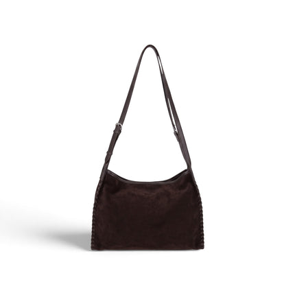Borsa Tracolla Donna in Camoscio Marrone | Exe Tsakiris Mallas 83383 BROWN Tsakiris Mallas 