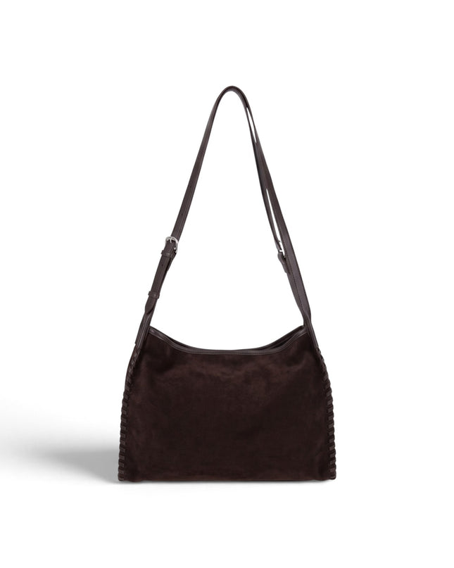 Borsa Tracolla Donna in Camoscio Marrone | Exe Tsakiris Mallas 83383 BROWN Tsakiris Mallas 