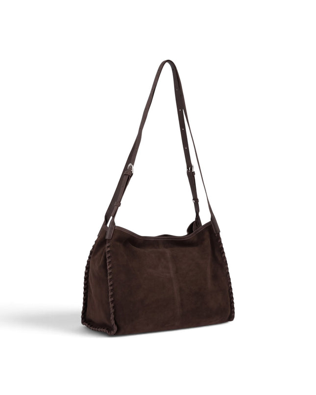 Borsa Tracolla Donna in Camoscio Marrone | Exe Tsakiris Mallas 83383 BROWN Tsakiris Mallas 